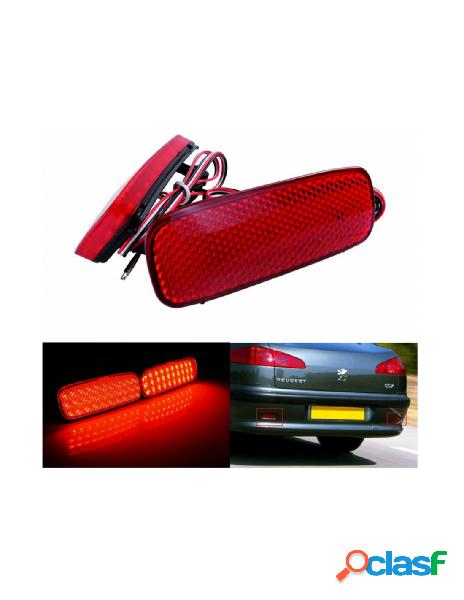 Carall - kit 2 fanali posteriori a led rosso per peugeot 107