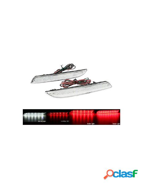 Carall - kit 2 fanali posteriori a led trasparente honda