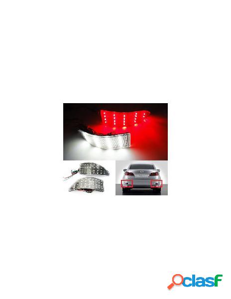 Carall - kit 2 fanali posteriori a led trasparente per lexus