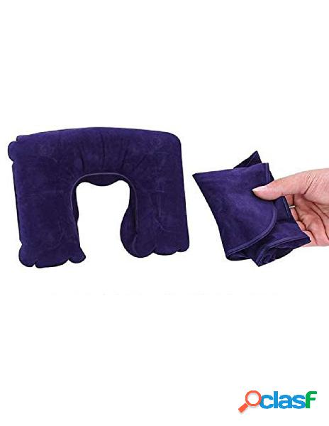 Carall - kit cuscino gonfiabile da viaggio cuscino cervicale