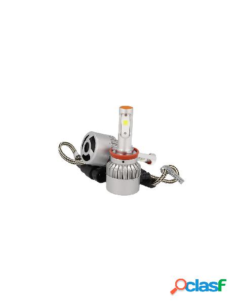 Carall - kit full led cob h8 h11 h9 30w con ventilatore 12v