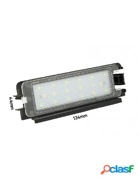 Carall - kit luci targa led dacia sandero ii dopo 2012 12v