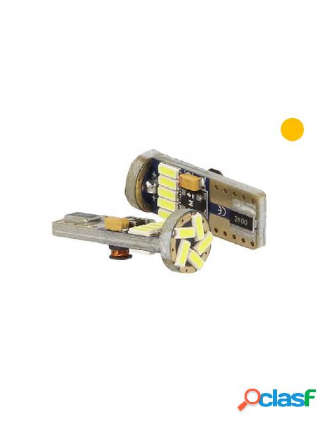 Carall - lampadina led canbus t10 w5w 15 smd 4014 arancione