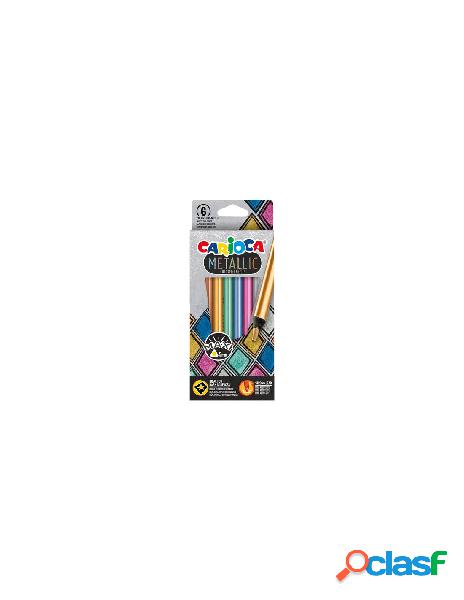 Carioca - matite colorate carioca 43012 metallic maxi colori