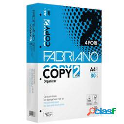 Carta Copy 4 fori - A4 - 80 gr - bianco - Fabriano - conf.