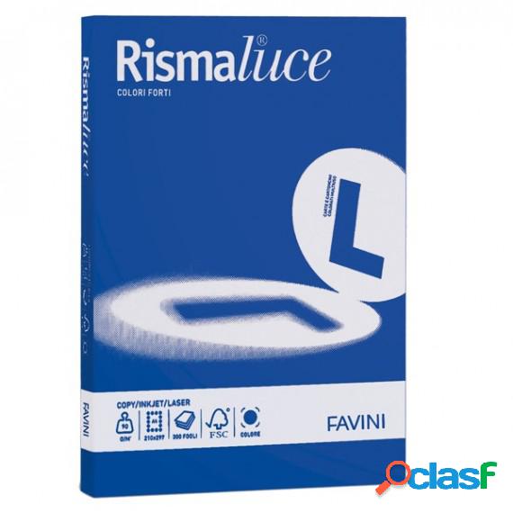 Carta Rismaluce - A4 - 200 gr - blu prussia 62 - Favini -