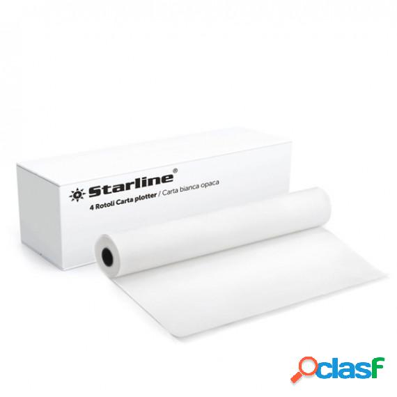 Carta plotter - stampa inkjet - 914 mm x 50 mt - 80 gr -