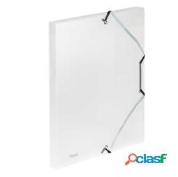 Cartella 3L con elastico Lumina - 24x32cm - trasparente - D