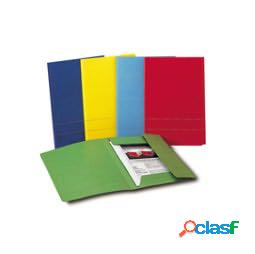 Cartellina 3 lembi King Cart - 300 gr - 24,3 x 34 cm - rosso