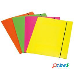 Cartellina 3 lembi Shocking File - con elastico - 25,5x35,5