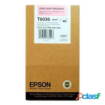 Cartuccia originale Epson C13T603600 T6036 MAGENTA CHIARO