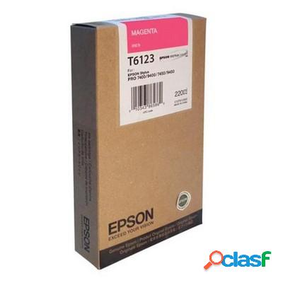 Cartuccia originale Epson C13T612300 T6123 MAGENTA