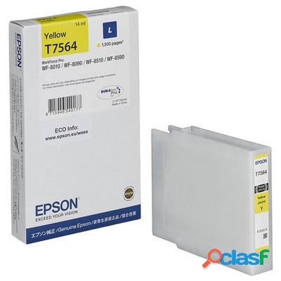 Cartuccia originale Epson C13T756440 T7564 GIALLO