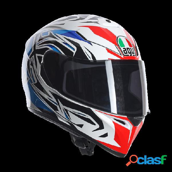 Casco integrale Agv K-3 SV rookie bianco blu rosso