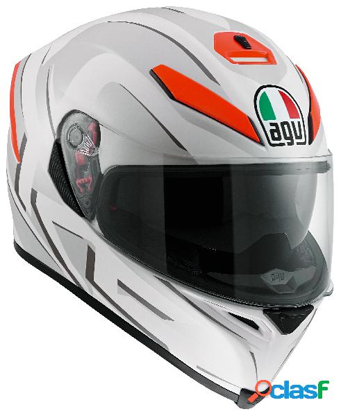 Casco integrale Agv K-5 Multi You bianco arancio opaco