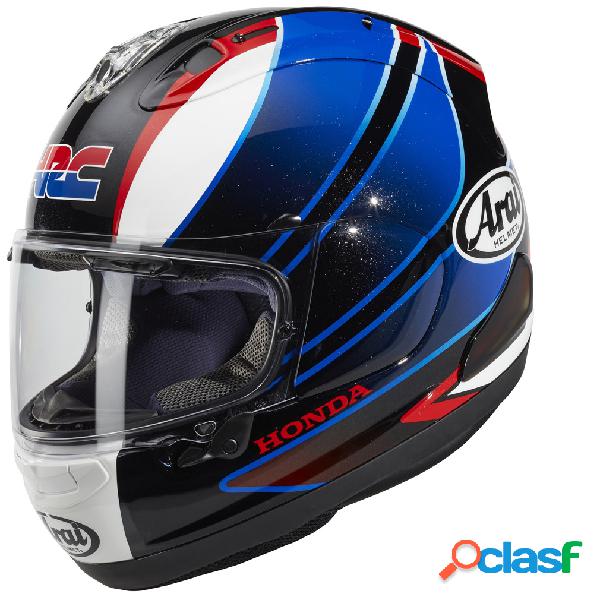 Casco integrale Arai RX-7 V DESIGN HRC GP in fibra Blu