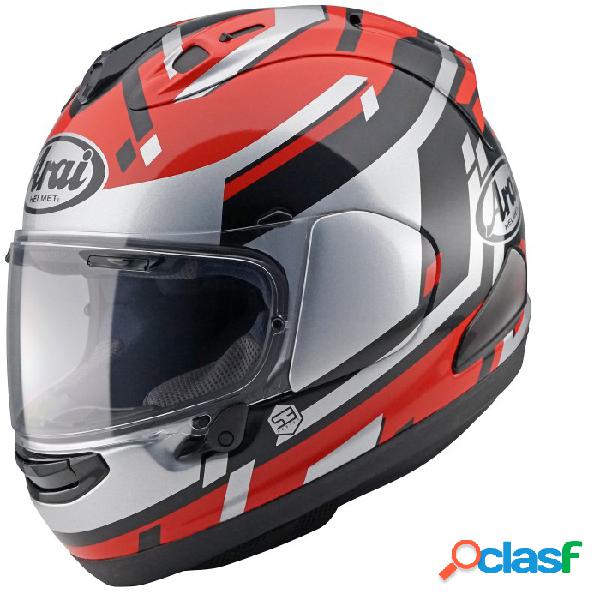 Casco integrale Arai RX-7 V EVO STEP in fibra Rosso Argento