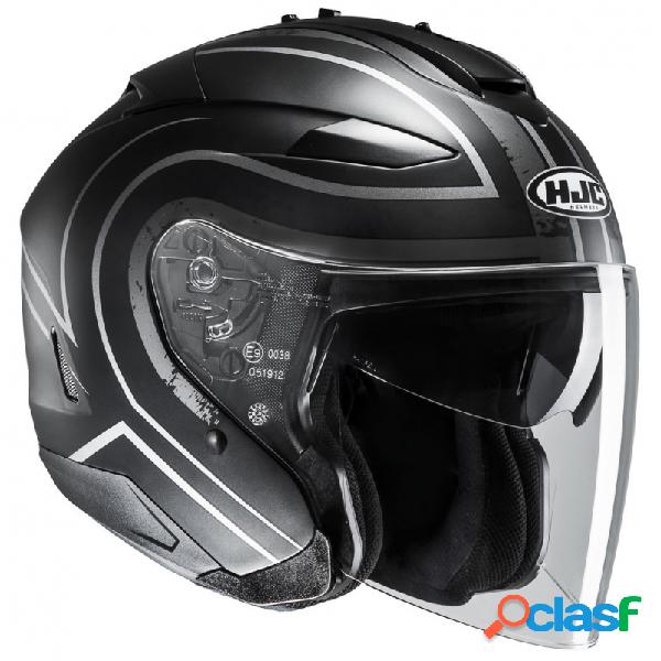 Casco jet HJC IS-33 II APUS MC5SF Nero Bianco