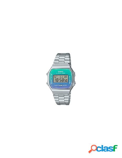 Casio - orologio casio vintage iconic a168wer-2aef blu e