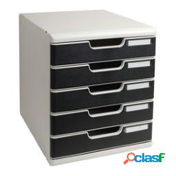 Cassettiera Modulo A4 - 28,8 x 32 x 35 cm - 5 cassetti -