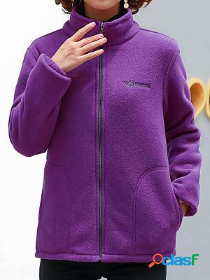 Casual Loose Warm Fleece Zipper Cardigan Coat