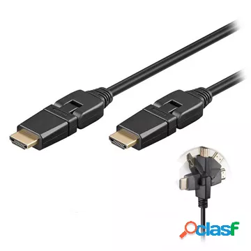Cavo HDMI Goobay ad alta velocitÃ con Ethernet - Girevole -