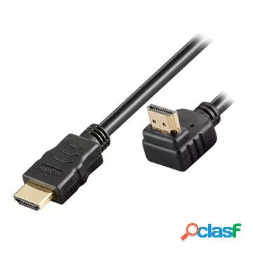 Cavo HDMI Goobay ad alta velocitÃ con Ethernet - ruotato di