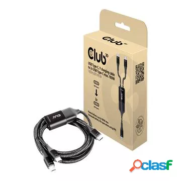 Cavo USB tipo C Club 3D - 1.83m - Nero / Bianco