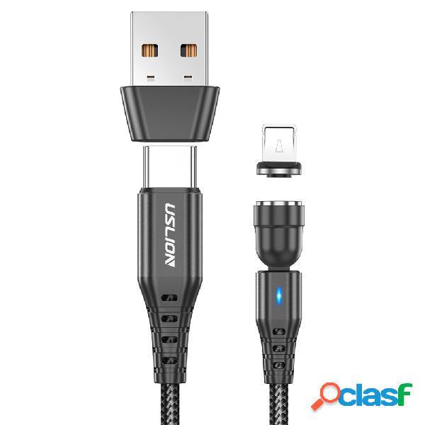 Cavo USLION PD60W Type-C a IP con adattatore USB QC3.0