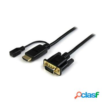 Cavo attivo hdmi a vga hdmi a vga m/m 1920x1200 / 1080p 1,8m