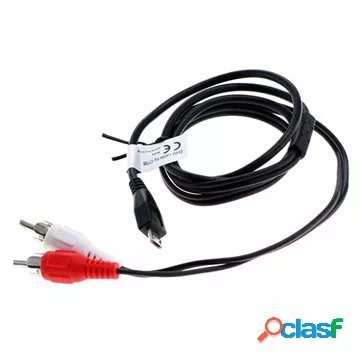 Cavo microUSB / 2x RCA