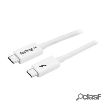 Cavo thunderbolt 3 - 20gbps - 2m - bianco - compatabile con