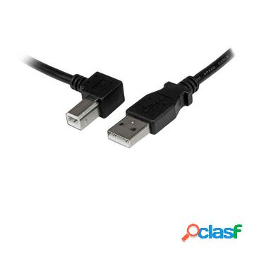 Cavo usb 2.0 a a b con angolare sinistro 1 m - m/m