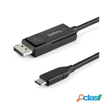 Cavo usb-c a displayport 1.2 da 2 m - bidirezionale