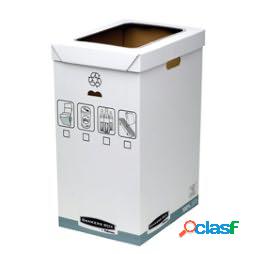 Cestino per riciclo Bankers Box System - capacitA 90 litri -