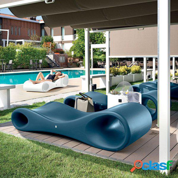 Chaise Longue piscina Lettino Prendisole di Design Onda 7