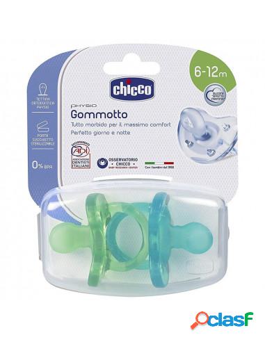 Chicco - Gommotto Physio Soft 6-12m Bimbo Silicone 2 Pezzi