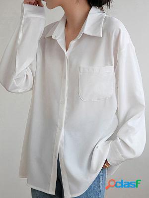 Chiffon Sunscreen Loose White Blouses