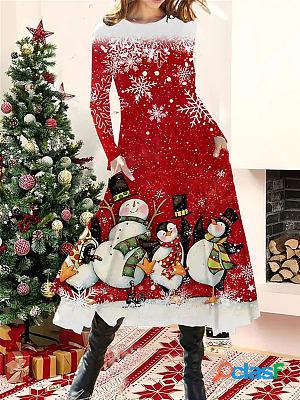 Christmas Theme 3d Snowman Snowman Printing Pocket Irregular