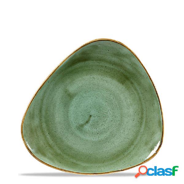 Churchill Stonecast Samphire Green Piatto Triangolare Cm