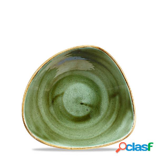 Churchill Stonecast Samphire Green Piatto Triangolare Fondo