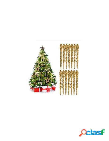 Ciao srl - decorazioni albero di natale set 18 ghiaccioli 11