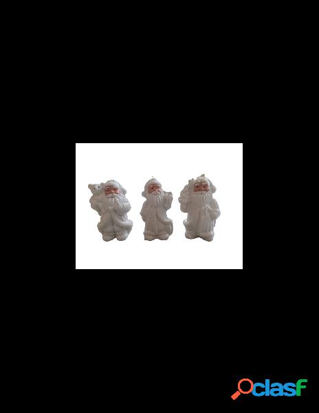 Ciao srl - set 3 babbo natale bianco in scatola