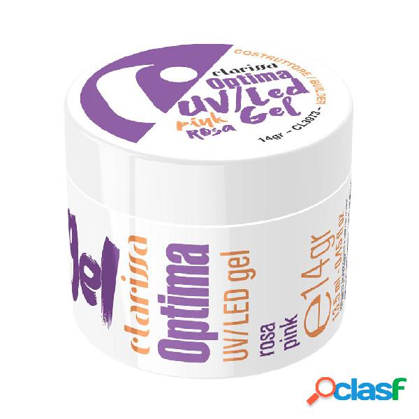 Clarissa optima gel uv/led 14 gr rosa