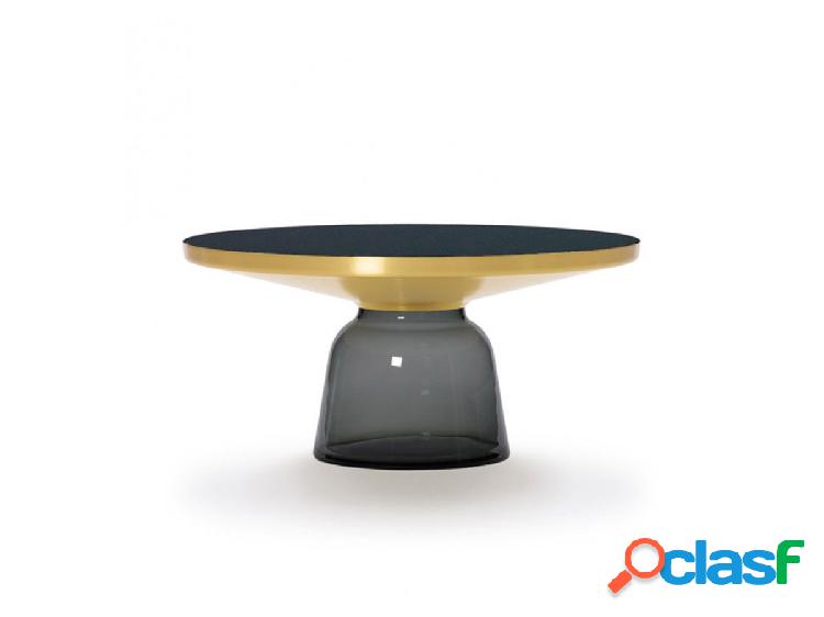 ClassiCon Bell Coffee Table Quarzo Grigio/Ottone e Cristallo