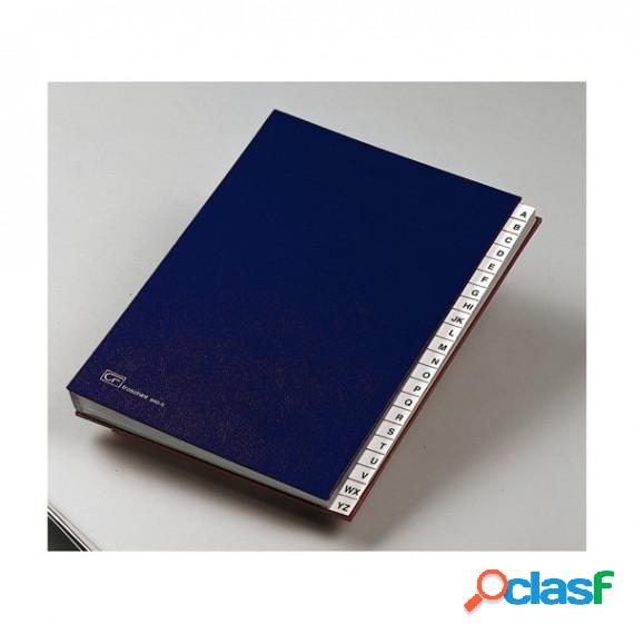 Classificatore alfabetico A/Z - 640E - 24x34 cm - blu -