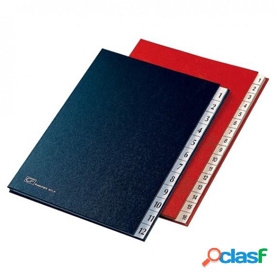 Classificatore numerico 1/12 - 24x34 cm - rosso - Fraschini