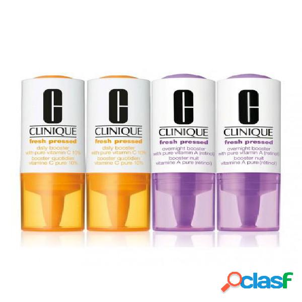 Clinique fresh pressed clinical daily and overnight boosters