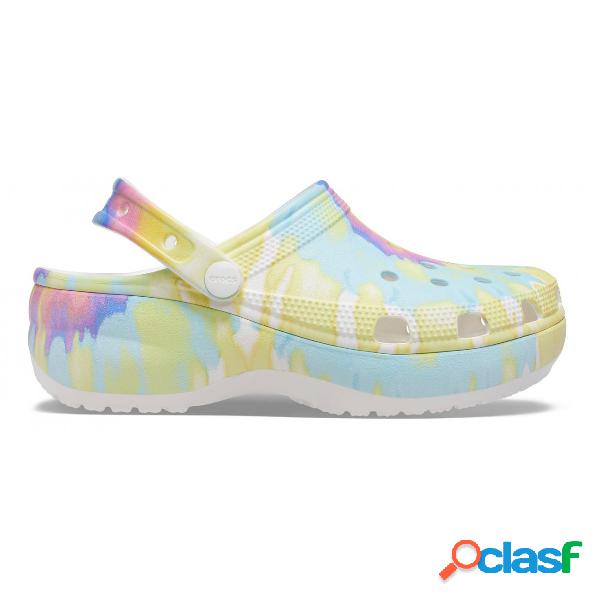 Cls platform tiedye graphic clog w