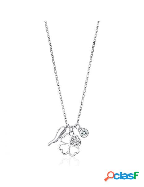 Collana BROSWAY Chakra Acciaio 316L BHKN053 Quadrifoglio